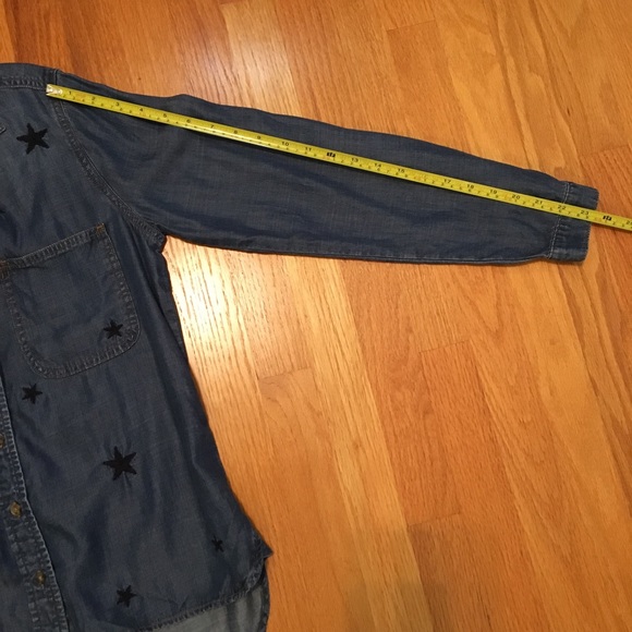Cloth & Stone Denim Stars Button Down Shirt - Picture 8 of 9